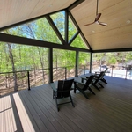Welcoming views to this new deck addition