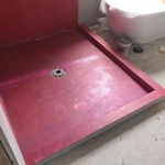 Prep/waterproof Master shower