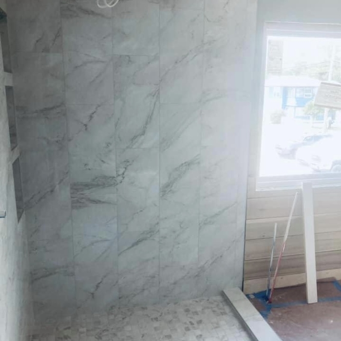 Master shower