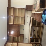 All wood is in process of being stained