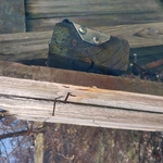 Before minor repair on rail