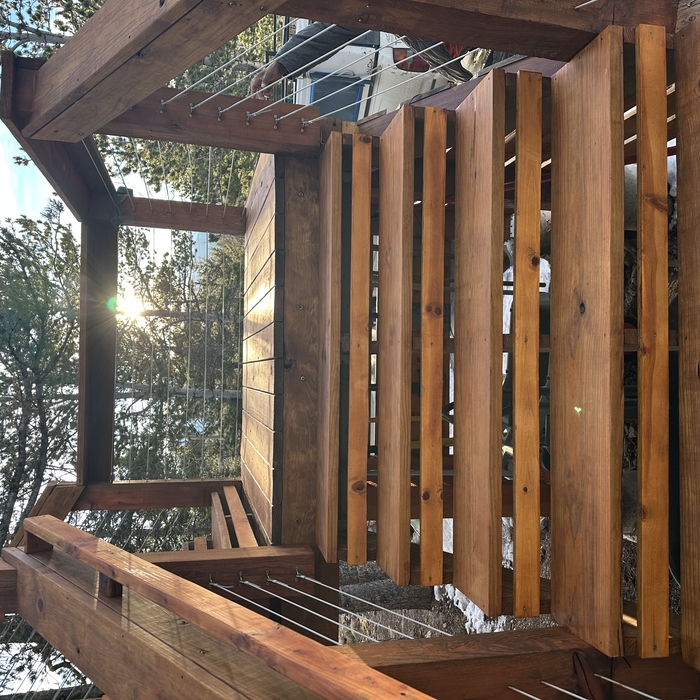 Conifer mountain deck