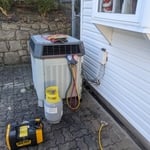 Old Heat pump location