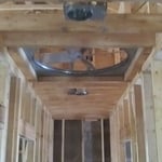 attic fan and hall lights