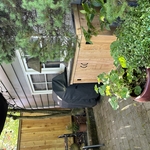 Outdoor sink table beautification