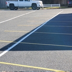new lines painted