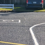 new lines painted