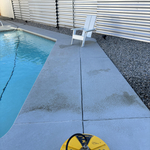 Powerwash around pool