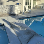 Powerwash around pool