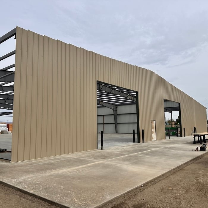 Metal siding start