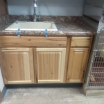 Replaced Cabinet, Countertop, Removed Black Mold