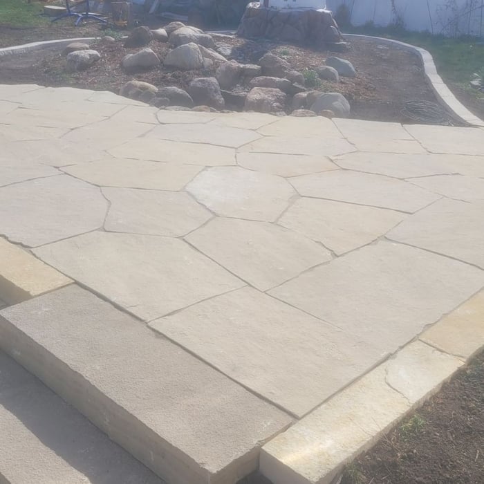paver patio and steps