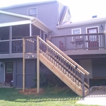 Scheer deck screen porch and garage/ addition