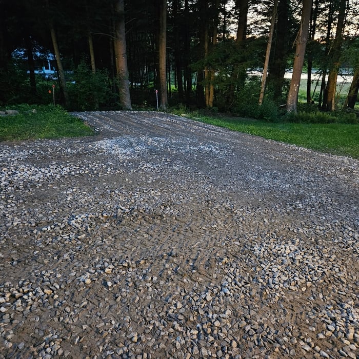Reclaimed parking pad