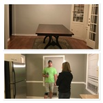 Repaint on walls in the home