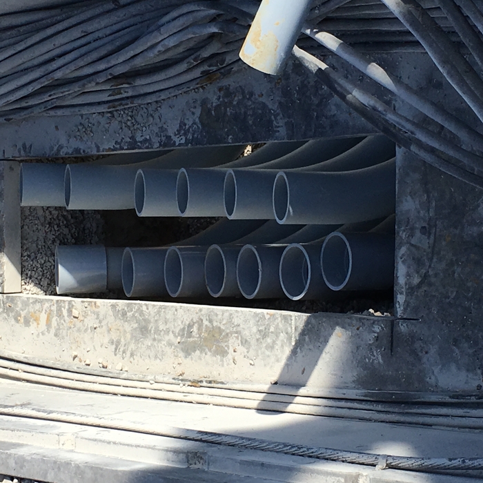 Underground Pipe Run