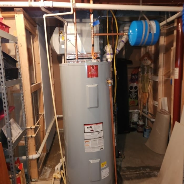 After Replaced 80 Gallons Electric water heater.