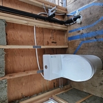 Bathroom, I set the toilet for t conve.