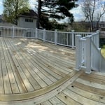 Wooden deck