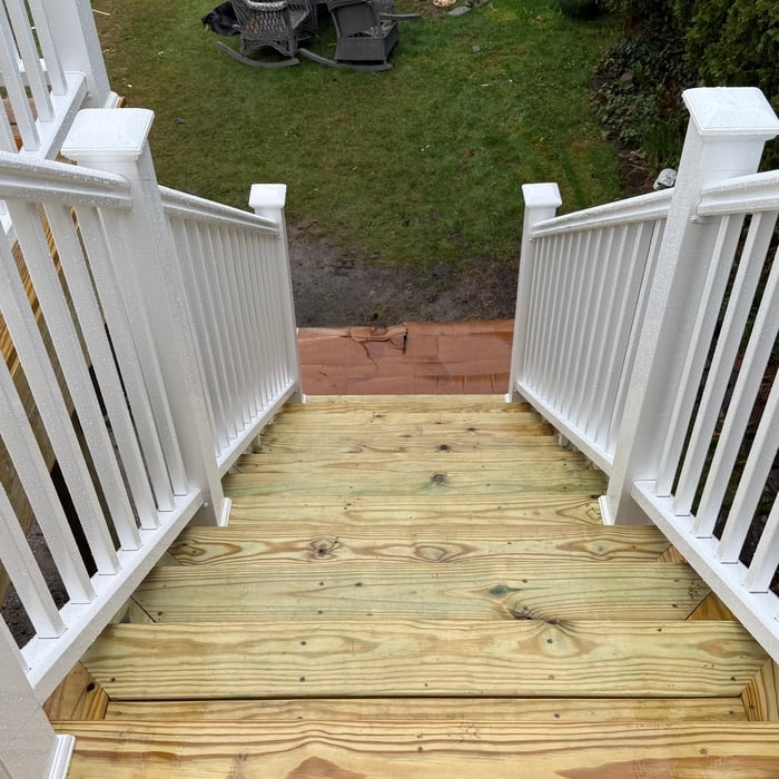 Wooden deck