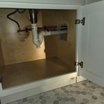 Single vanity upgraded to double vanity.