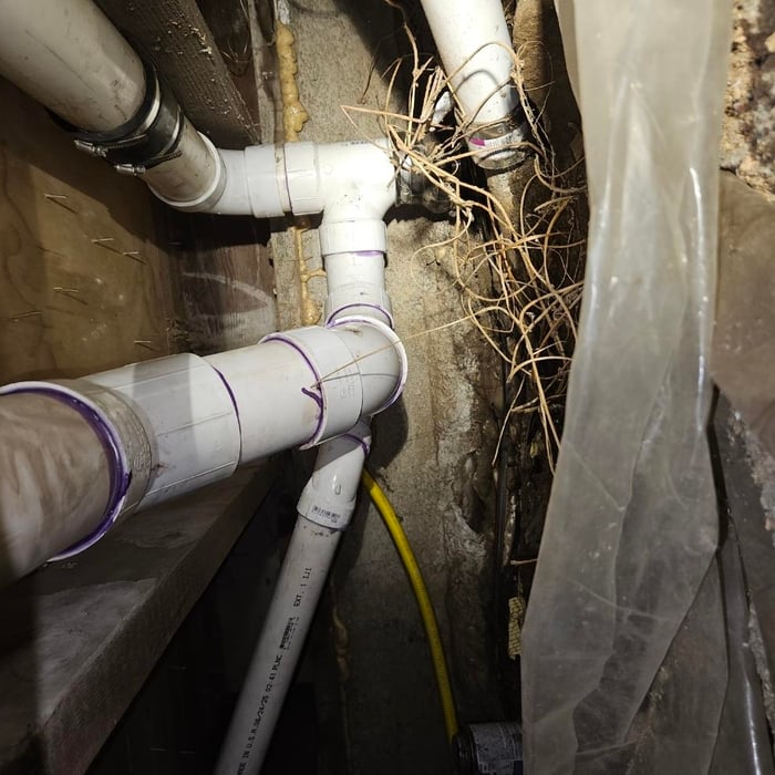 Crawl space plumbing