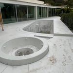 Before pool plastering