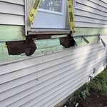 Opening up areas of water damage
