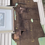 Opening up areas of water damage