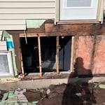 Sill plate was cons. gone due to water damage