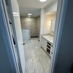 new floor and vanity