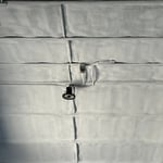 Spray Foam applied to ceiling with a coating of intumescent paint