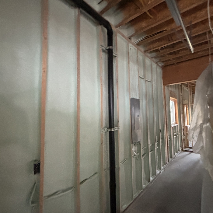 Spray Foam applied to walls
