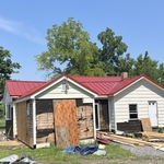 Metal roof installation