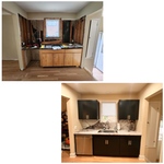 Black kitchen and bath refinish/remodel