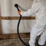 Hepa Vacuuming each wall