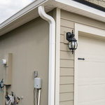 White gutter replacement