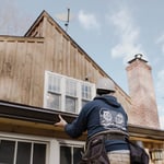 Modern black gutters