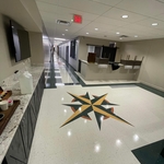 Vet clinic floor waxing