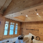 Living room entering kitchen