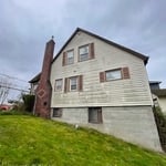 pressure washed dirty siding
