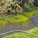 pressure washed walkway
