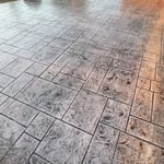 stamped concrete patio