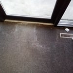 Salt damaged carpet tile