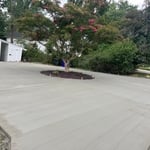 Concrete driveway with some curb appeal