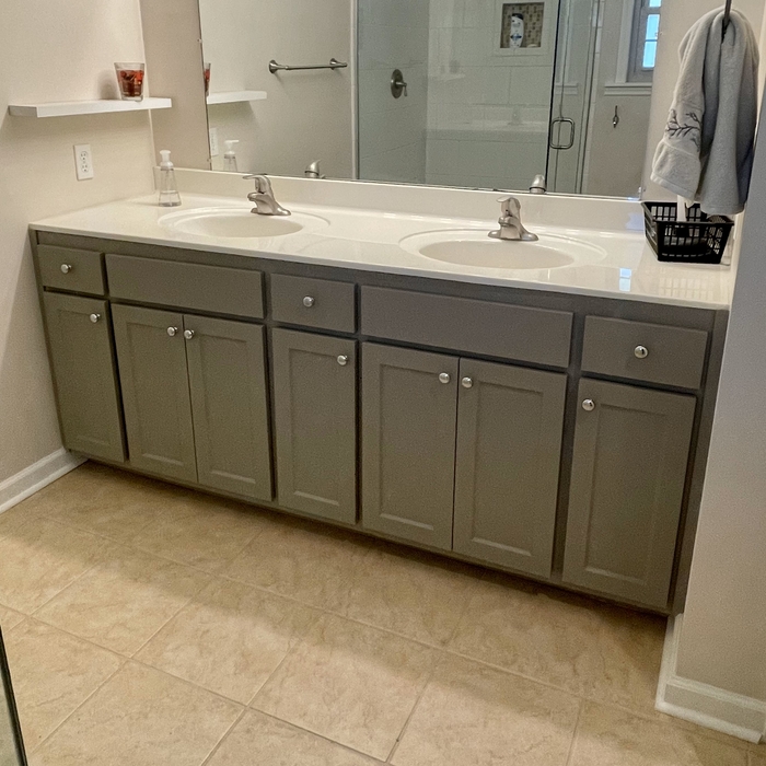 Double vanity after