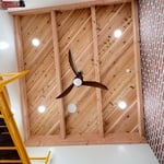 Tongue and Groove Cedar Ceiling
