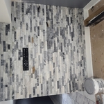 Basement tile install