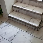 Basement tile install