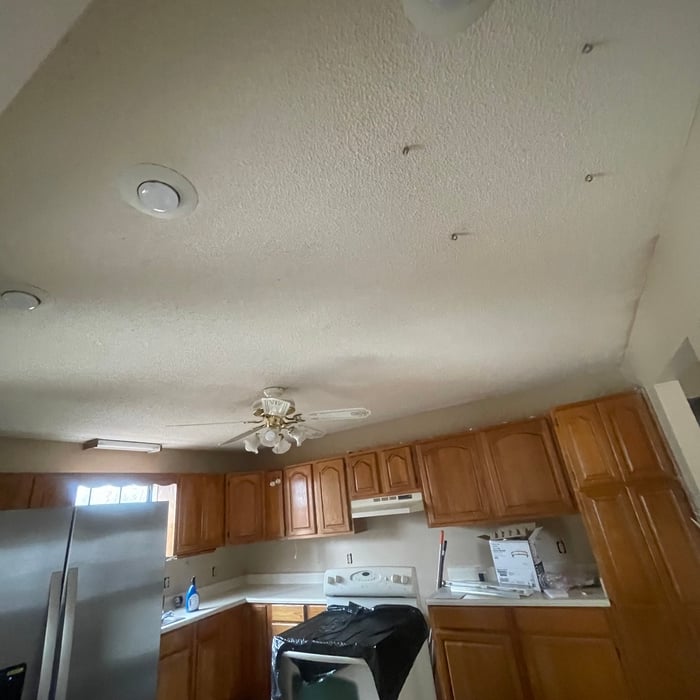 Recessed lighting installed also